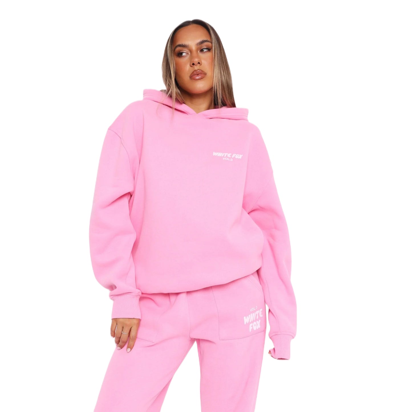 WHITE FOX OFFSTAGE HOODIE - BUBBLEGUM