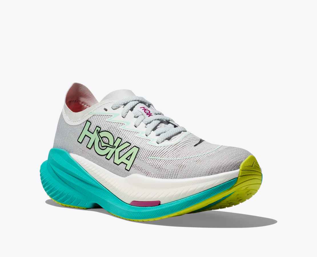HOKA MACH X 2 - FROST/ ELECTRIC AQUA