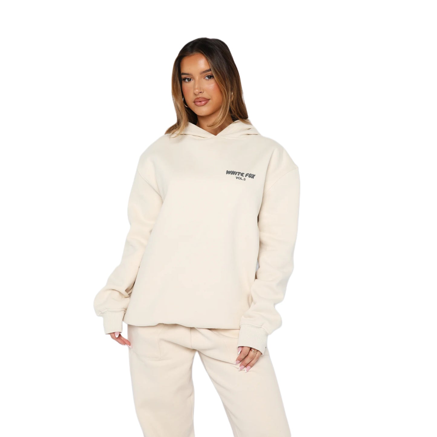 WHITE FOX OFFSTAGE HOODIE - NUDE