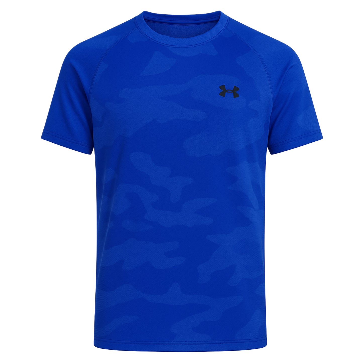 UNDER ARMOUR VELOCITY JACQUARD CAMO T-SHIRT - ROYAL BLUE