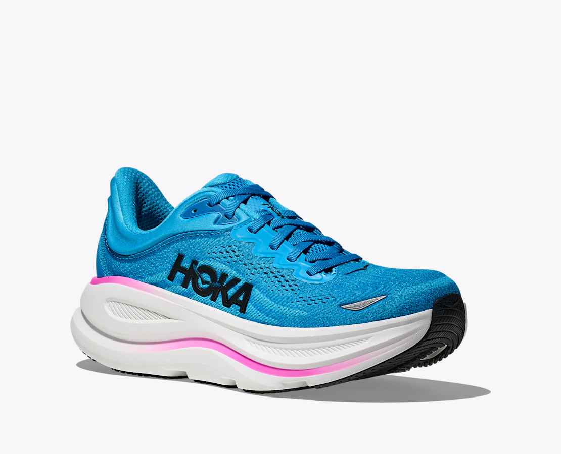HOKA BONDI 9 - SKYWARD BLUE / NEON FUCHSIA