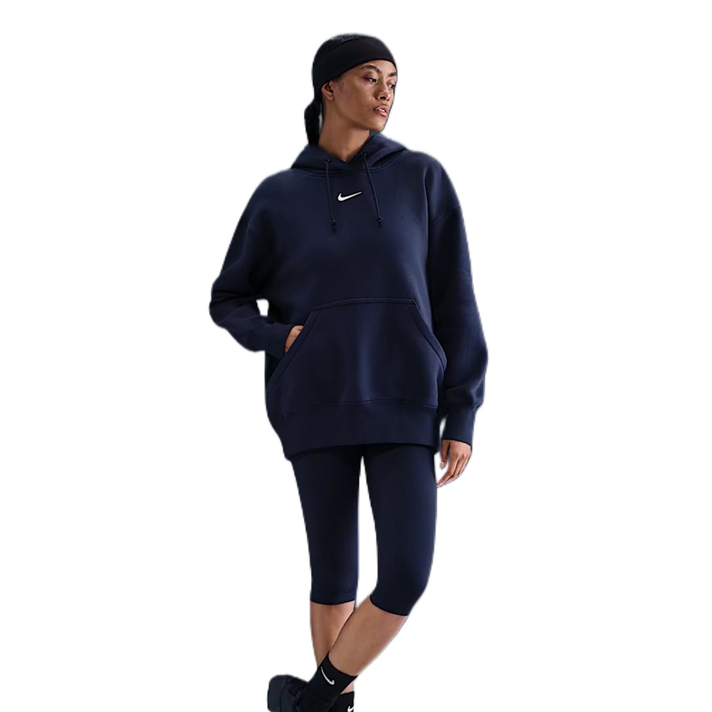 NIKE SPORTSWEAR PHOENIX FLEECE - NAVY