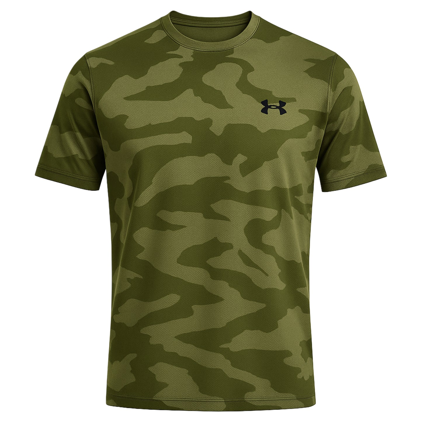 UNDER ARMOUR VELOCITY JACQUARD CAMO T-SHIRT - KHAKI