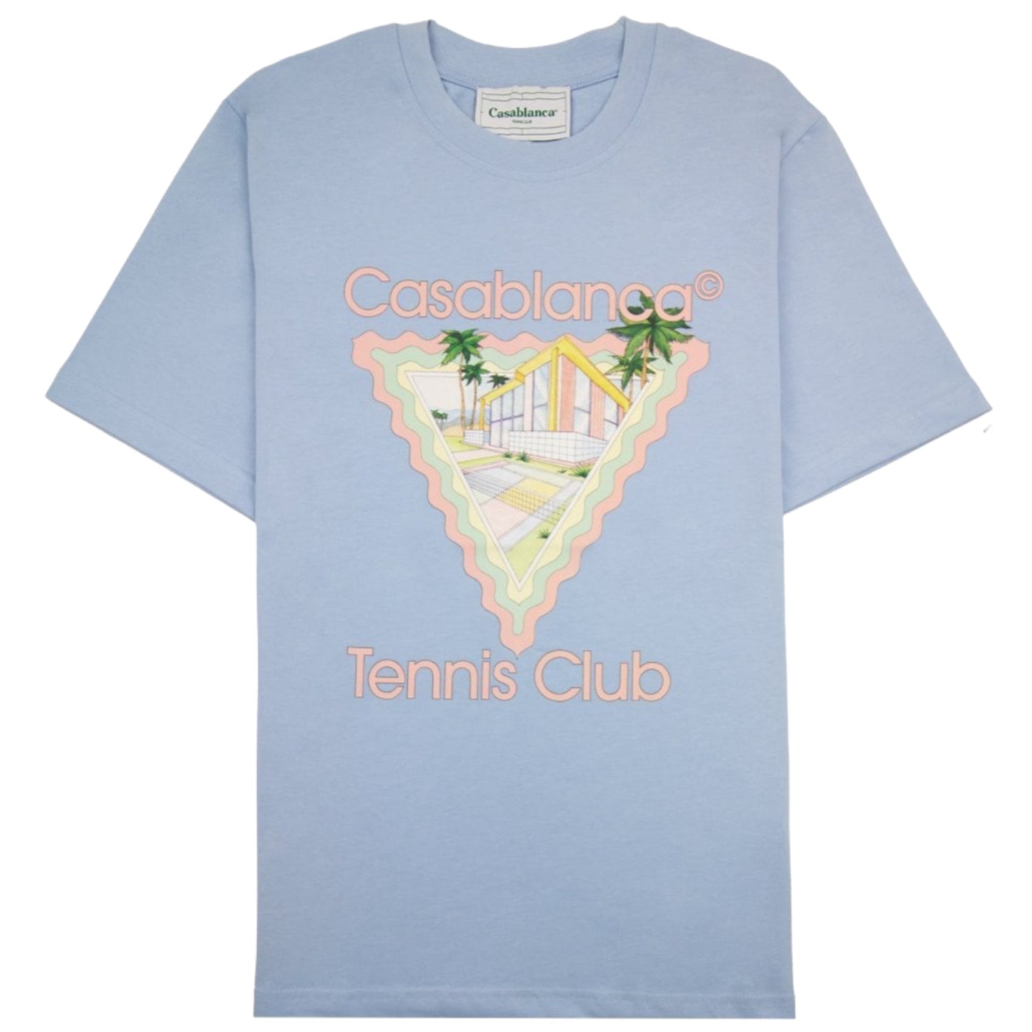 CASABLANCA MAISON DE REVE T-SHIRT - BABY BLUE