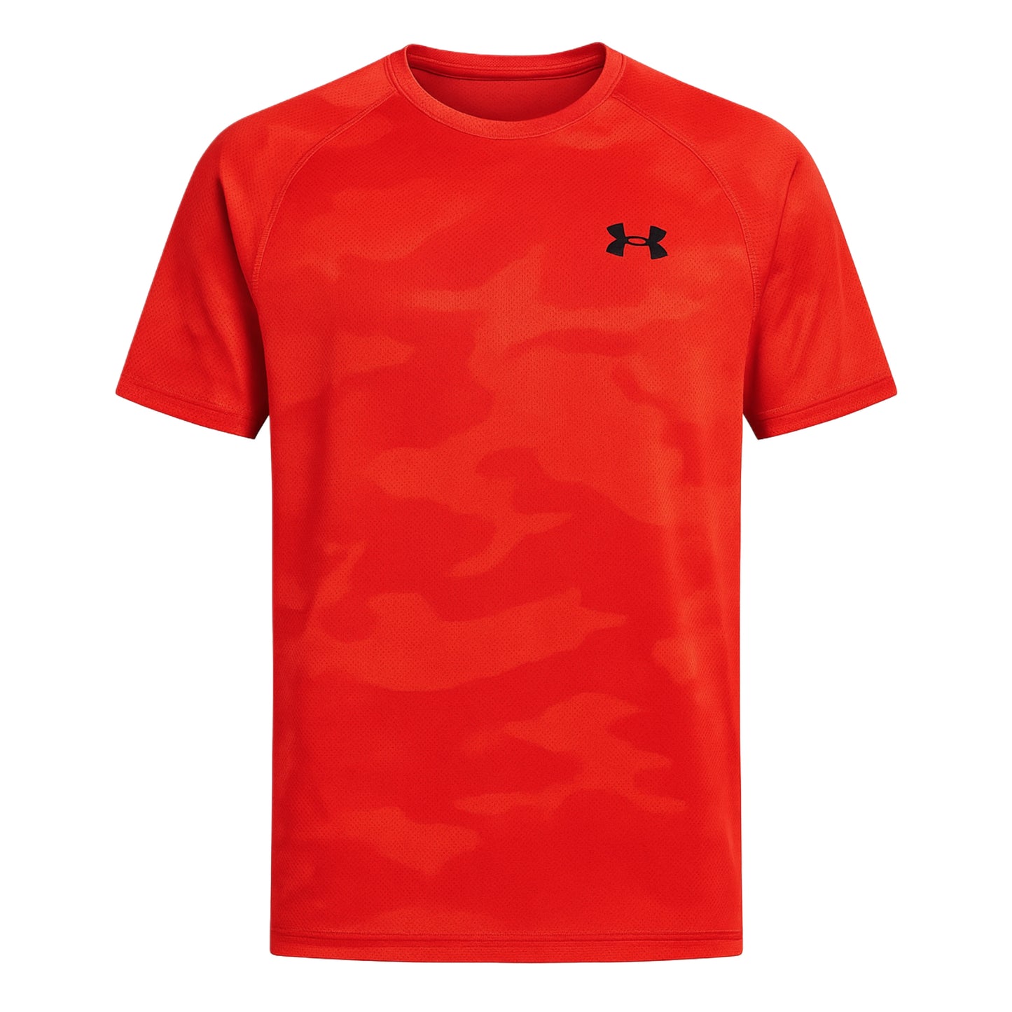 UNDER ARMOUR VELOCITY JACQUARD CAMO T-SHIRT - SALMON