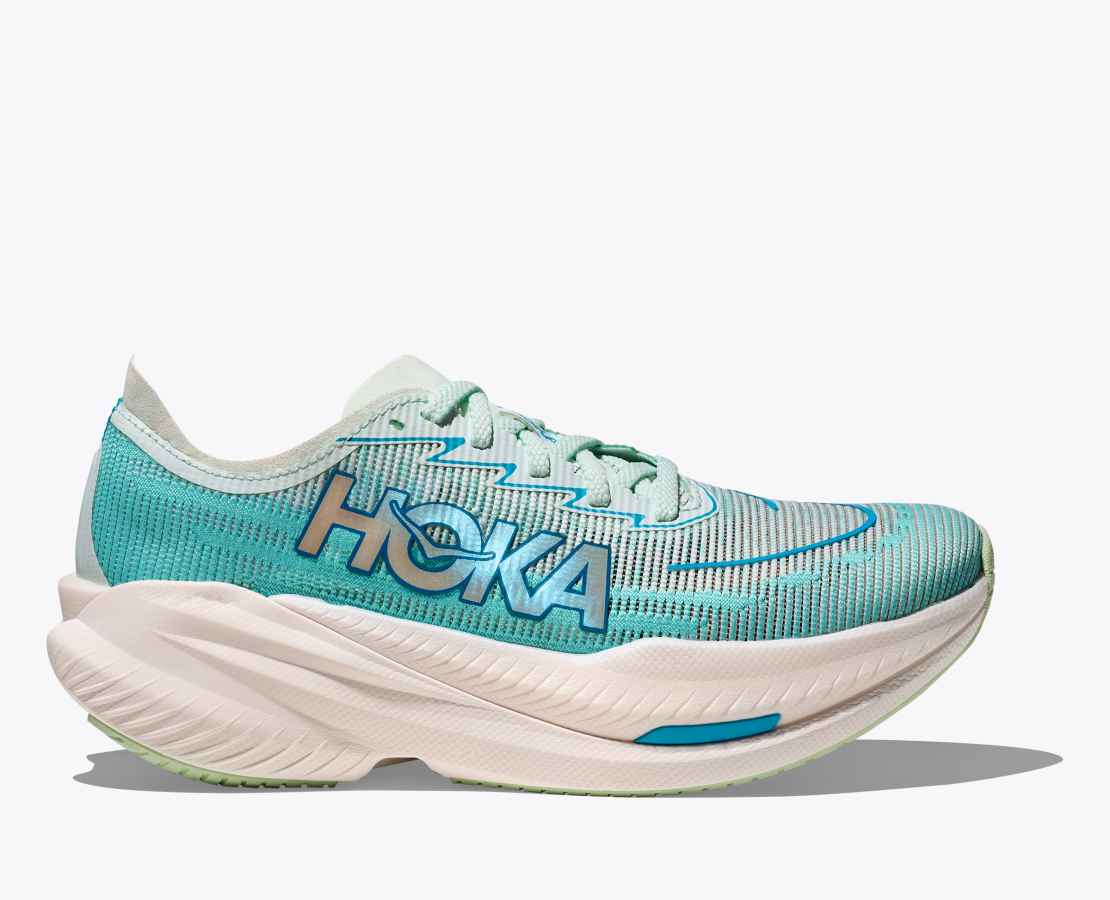 HOKA MACH X 2 - SNOW MELT/ BLUE SPARK