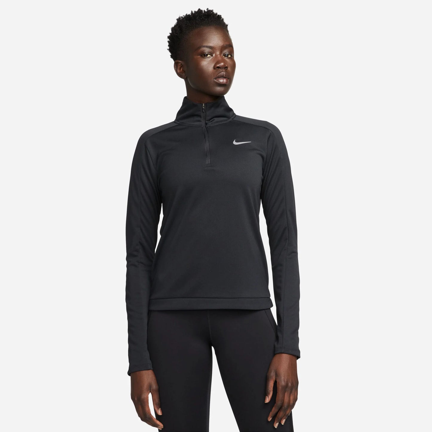 NIKE Dri-Fit Pacer 1/4-Zip Long Sleeve - BLACK