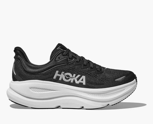 HOKA BONDI 9 - BLACK/ WHITE