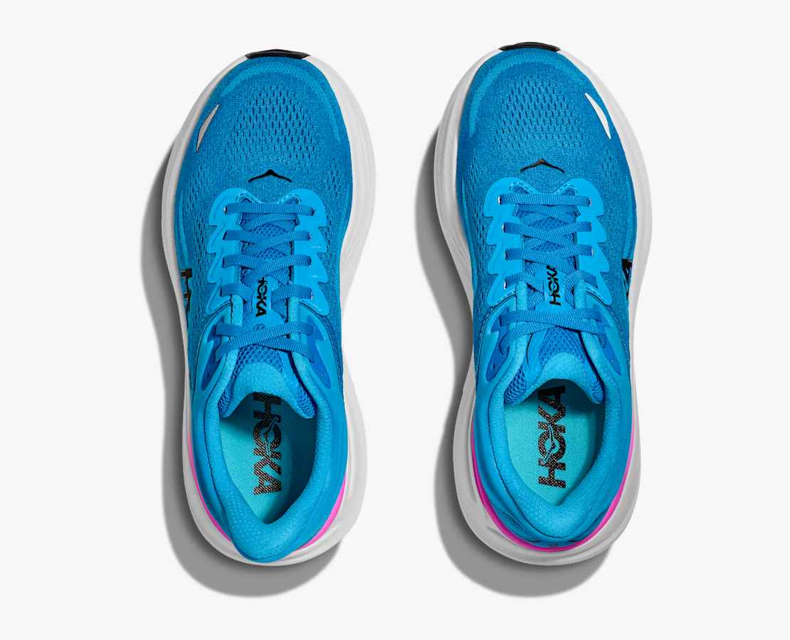 HOKA BONDI 9 - SKYWARD BLUE / NEON FUCHSIA
