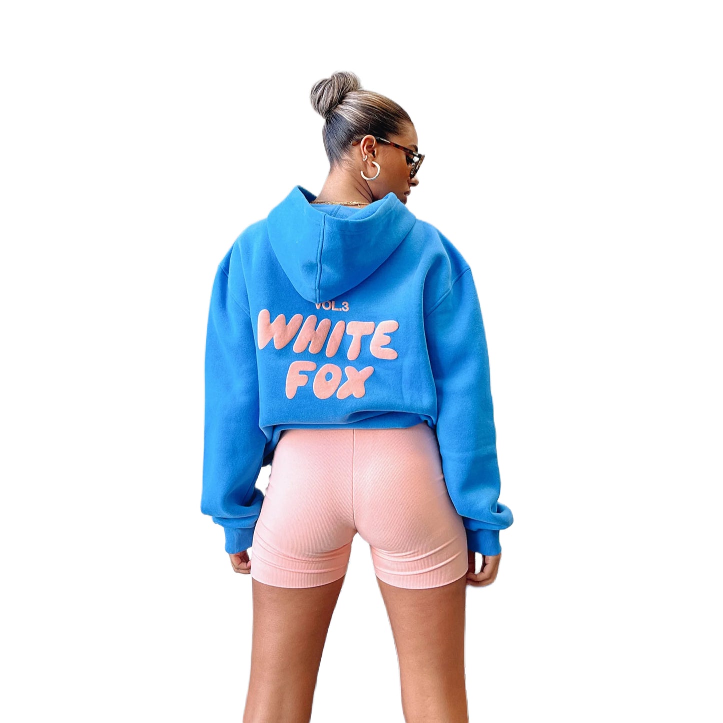 WHITE FOX OFFSTAGE HOODIE - AZURE