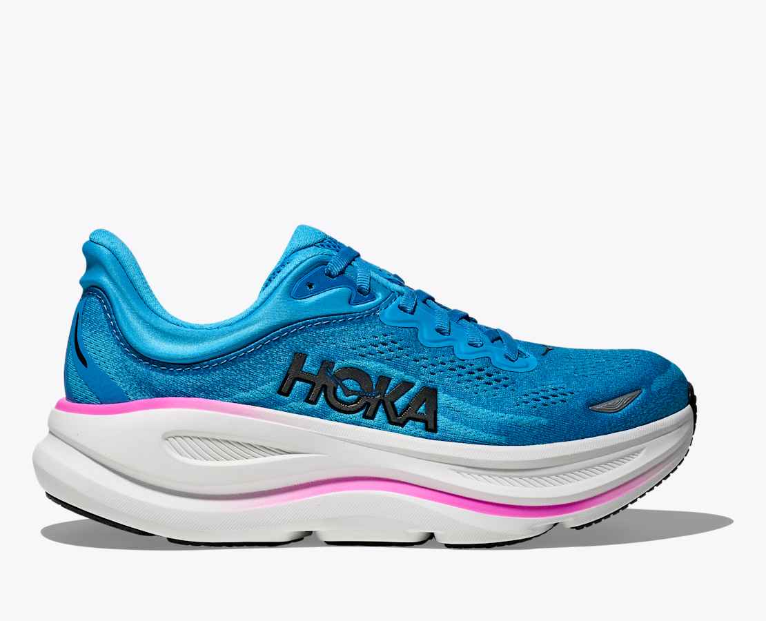 HOKA BONDI 9 - SKYWARD BLUE / NEON FUCHSIA