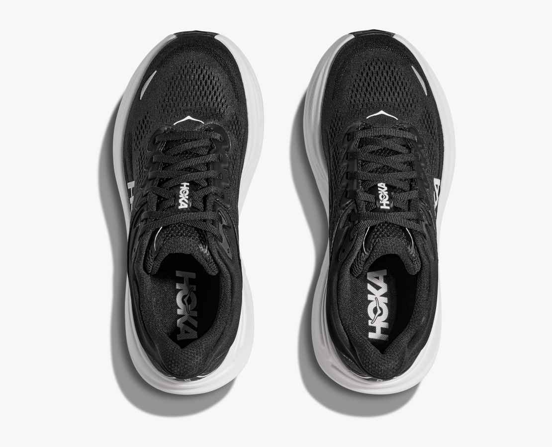 HOKA BONDI 9 - BLACK/ WHITE