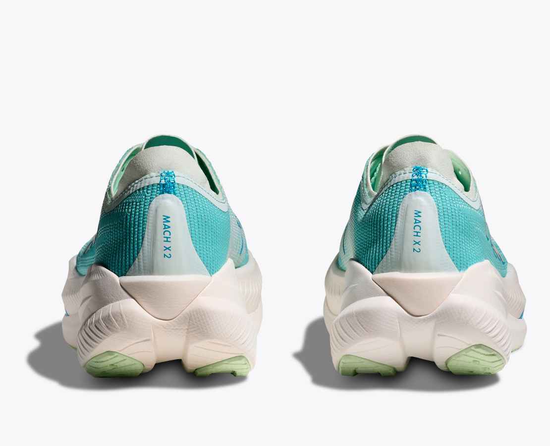 HOKA MACH X 2 - SNOW MELT/ BLUE SPARK