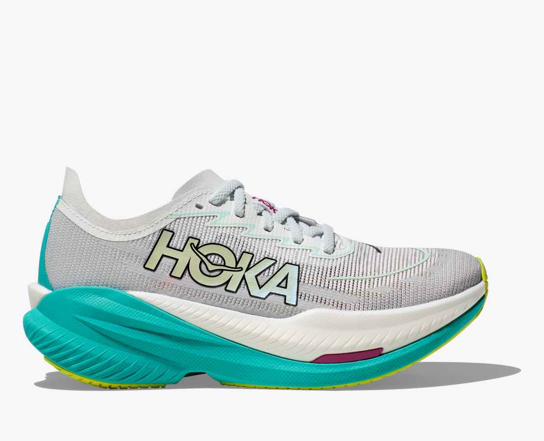 HOKA MACH X 2 - FROST/ ELECTRIC AQUA