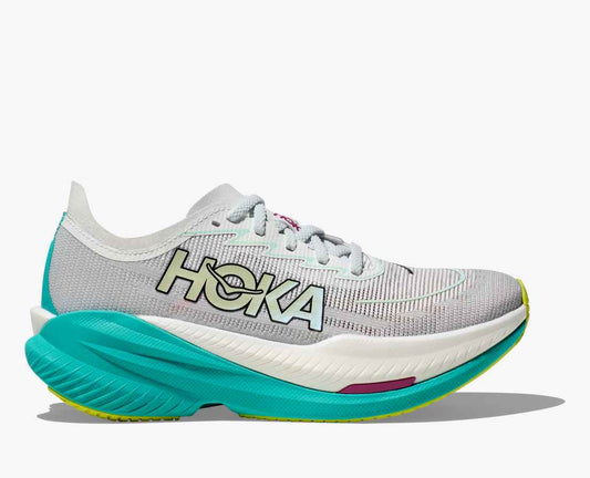 HOKA MACH X 2 - FROST/ ELECTRIC AQUA