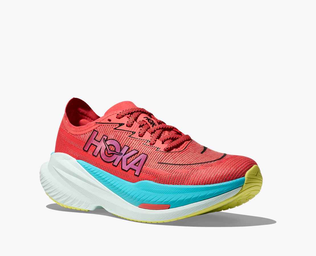 HOKA MACH X 2 - GRAPEFRUIT/ ELECTRIC CORAL