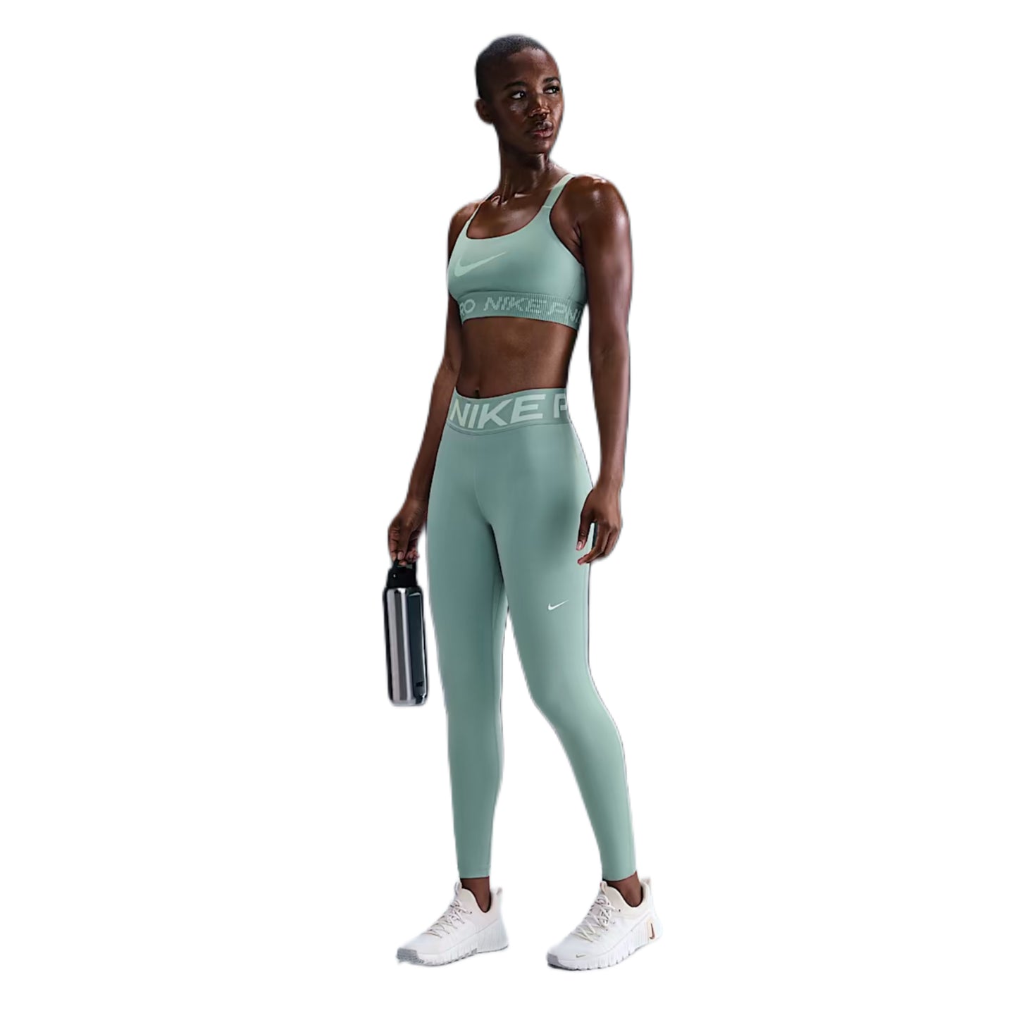 NIKE PRO SCULPT HIGH WAISTED LEGGINGS - TEAL