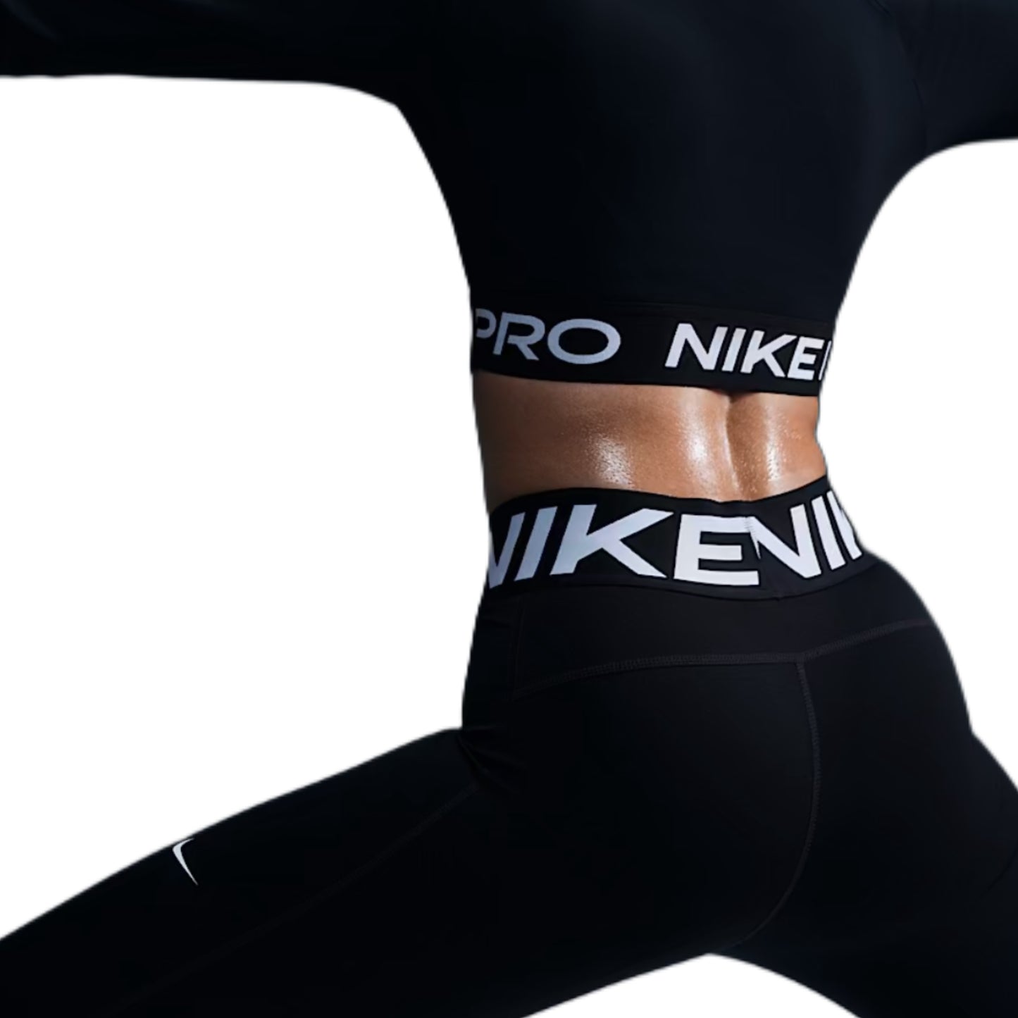 NIKE PRO SCULPT HIGH WAISTED LEGGINGS - BLACK