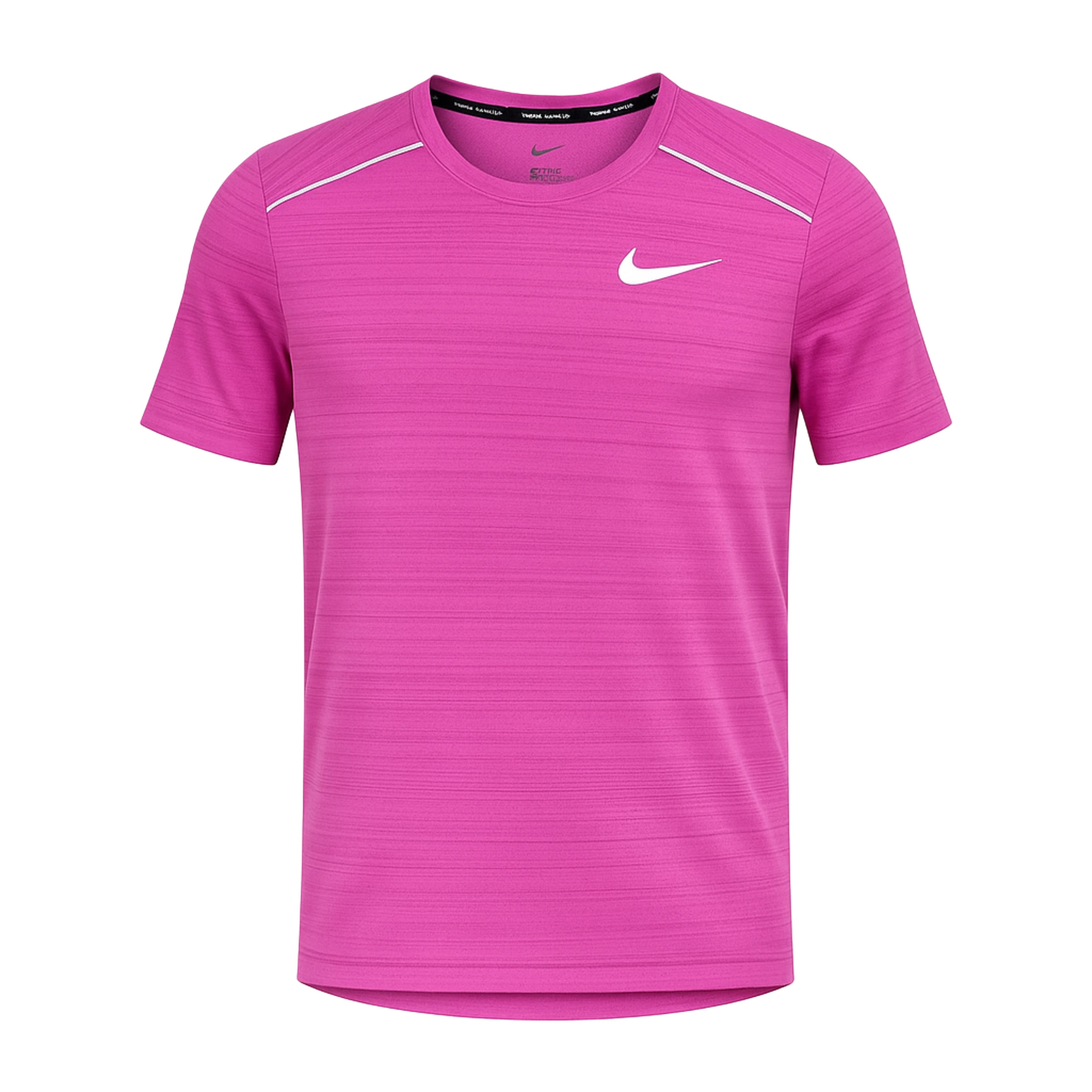pink nike miler t shirt mens