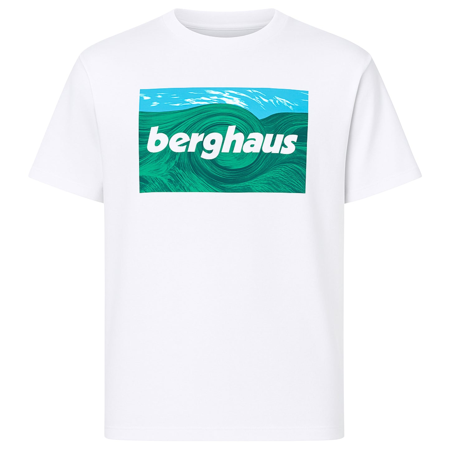 BERGHAUS TWISTED SKIES T-SHIRT - WHITE