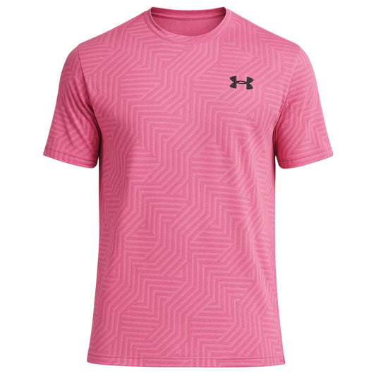 UNDER ARMOUR TECH VENT GEOTESSA T-SHIRT - HOT PINK