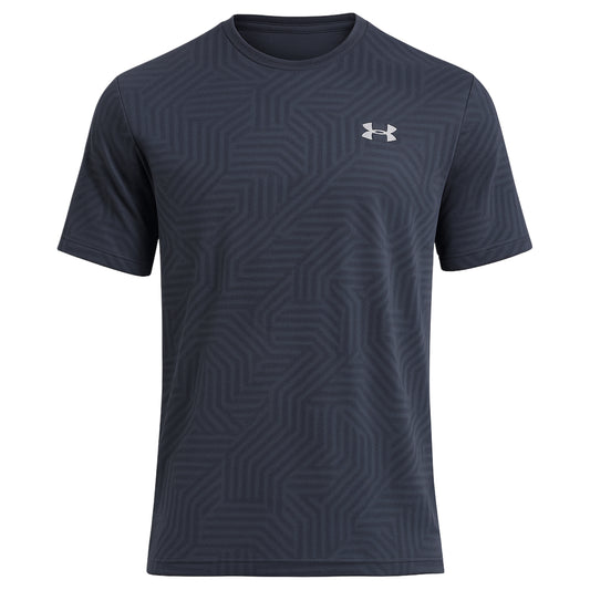 UNDER ARMOUR TECH VENT GEOTESSA T-SHIRT - CHARCOAL