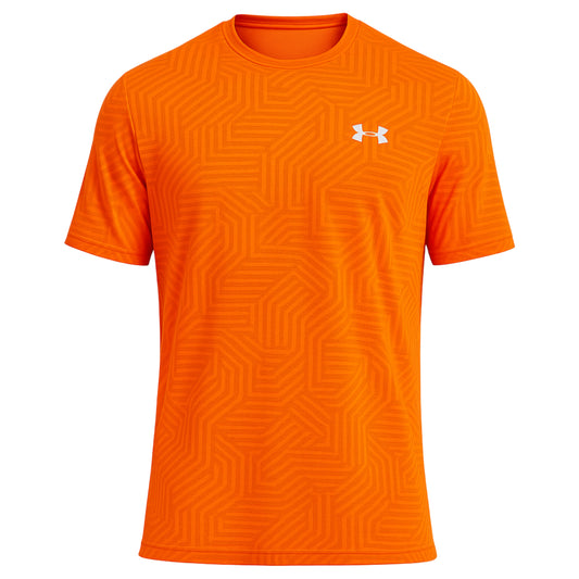 UNDER ARMOUR TECH VENT GEOTESSA T-SHIRT - VOLT ORANGE
