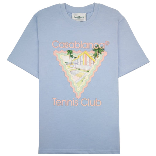 CASABLANCA MAISON DE REVE T-SHIRT - BABY BLUE