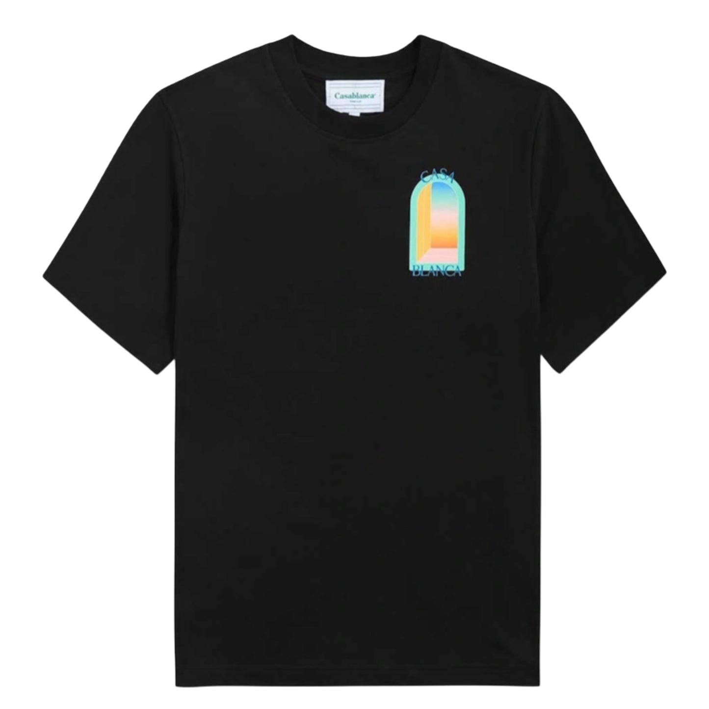 CASABLANCA L ARCH COLORE T-SHIRT - BLACK