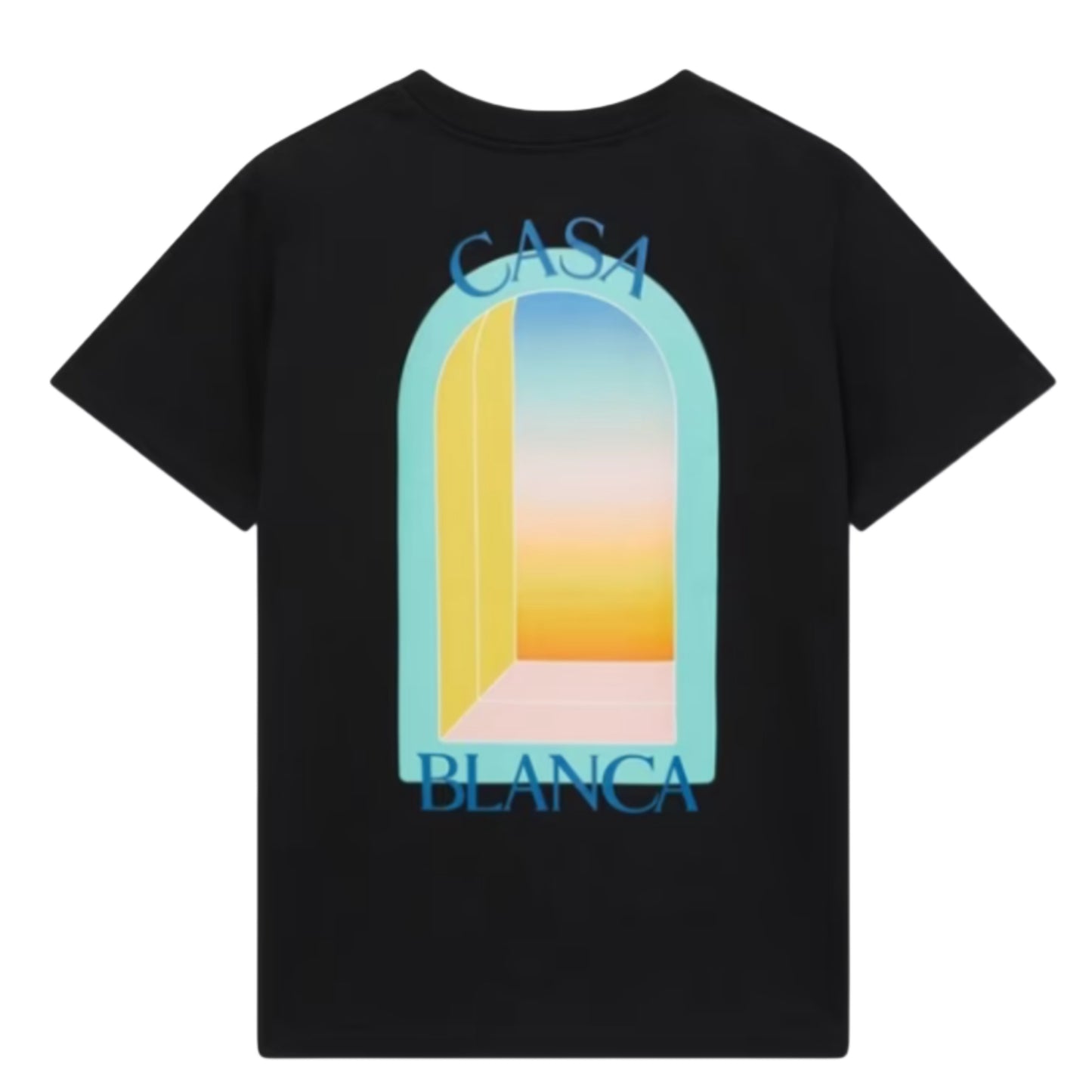 CASABLANCA L ARCH COLORE T-SHIRT - BLACK